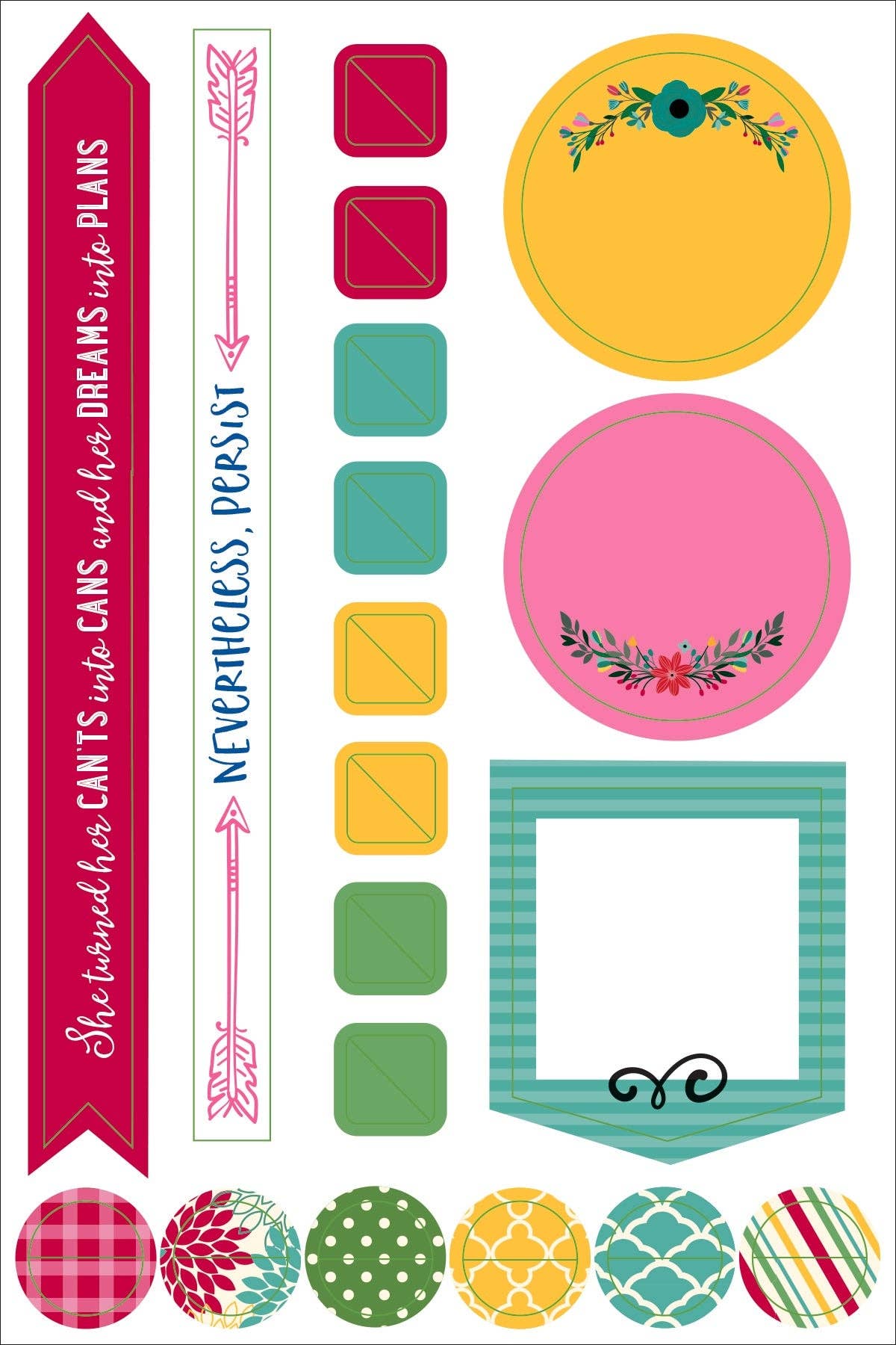 Stickers: Planner Essentials Borders & Frames