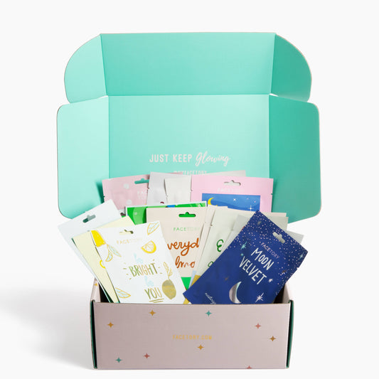 Face Mask Gift Set - Just Keep Glowing - Set of 15