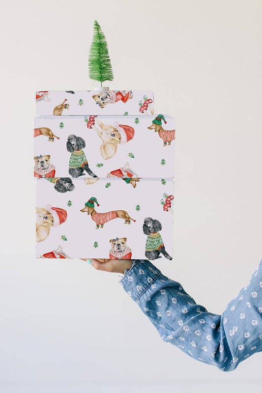 Gift Wrap: Holiday Dogs Roll