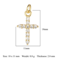 Load image into Gallery viewer, Charm: Sharp Cross Charm For Charm Necklace & Bracelet
