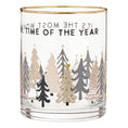 Load image into Gallery viewer, Holiday: Gold Rimmed Rocks Glass - The Most Wonderful Time of The Year
