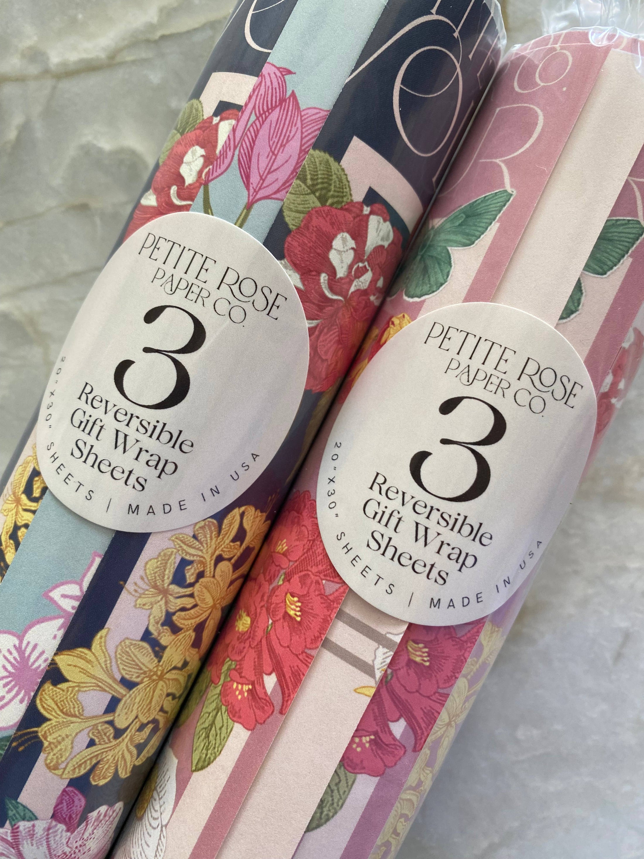 Gift Wrap | Double-sided | Sheets: Floral/Rose