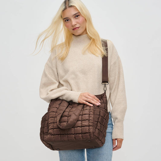 Tote: Dreamer - Quilted Puffer Nylon Tote