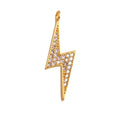 Load image into Gallery viewer, Charm: Pave Lightening Bolt Charm For Charm Bar & Charm Necklace
