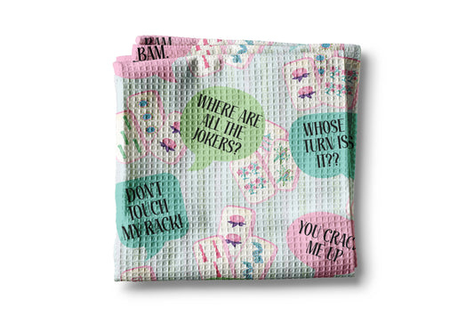 Tea Towel: Mahjong Kitchen/Game Decor Hostess Gift