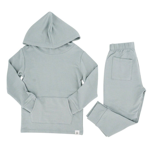 Jogger Set - French Terry Hooded: Abyss Teal