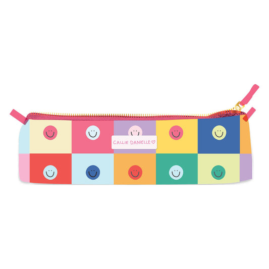 Pencil Pouch: Colorful Smiley Faces