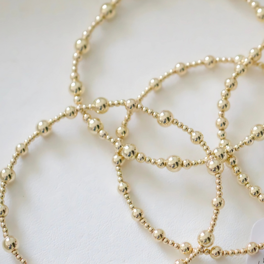 Bracelet: Gold-Beaded Multi (14k Gold-Filled)