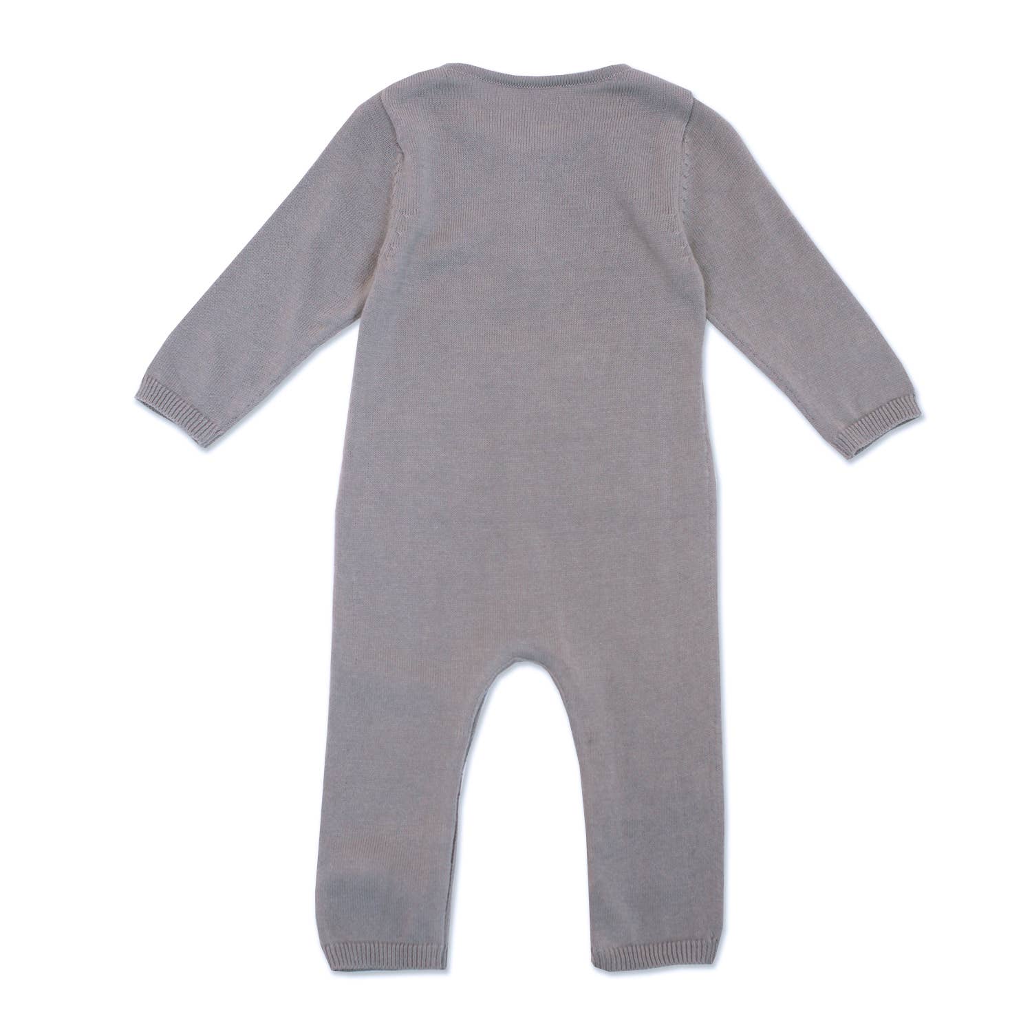 Milan Pastel Kangaroo Pocket Baby Jumpsuit (Organic cotton): Blue