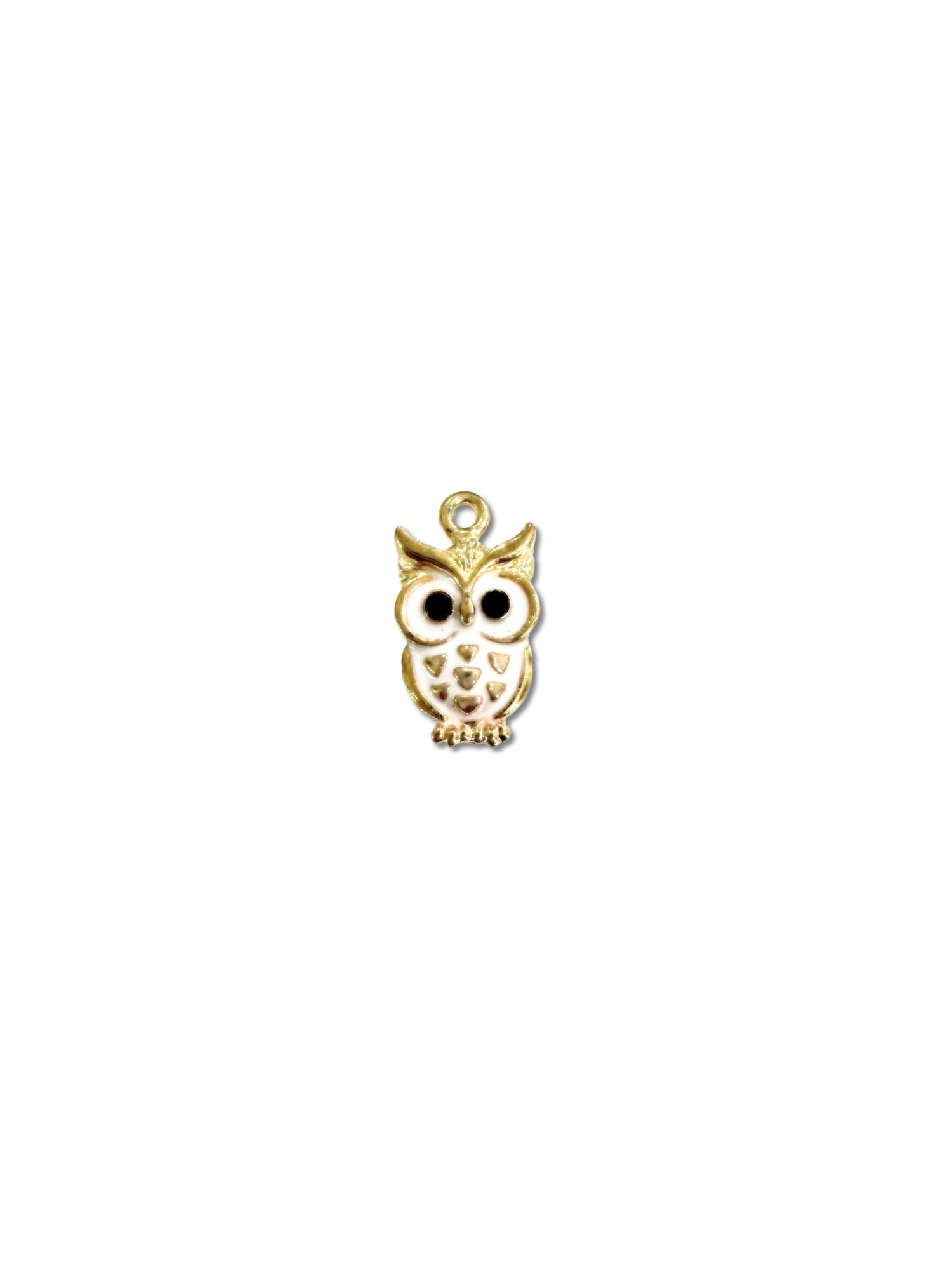 Charm: Gold Plated Brass with Wise 'Ole Owl Charm