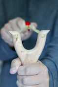 Load image into Gallery viewer, Wooden Slingshot with Felt Balls
