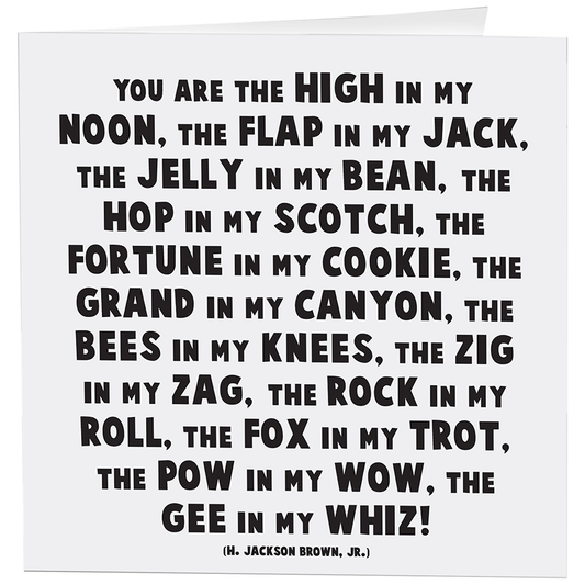Card: The High In My Noon - Love - (Brown)