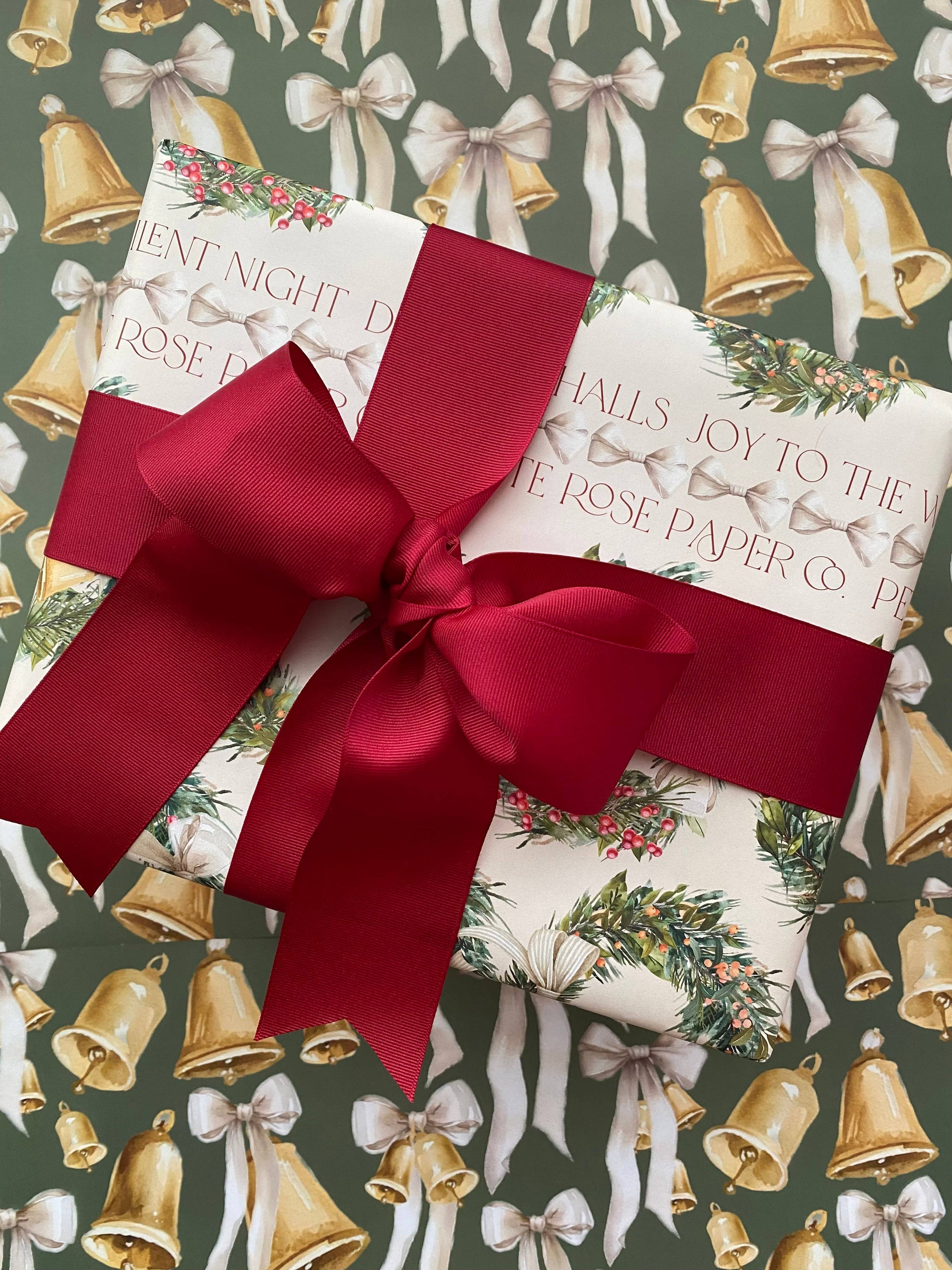 Gift Wrap | Reversible Holiday | Double-Sided Wrap