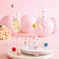 Load image into Gallery viewer, Confetti: Beaded Champagne Glass
