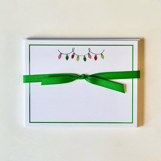 Christmas Lights - Flat Note Cards