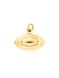 Load image into Gallery viewer, Charm: Gold Plated Brass with Engraved Football Charm
