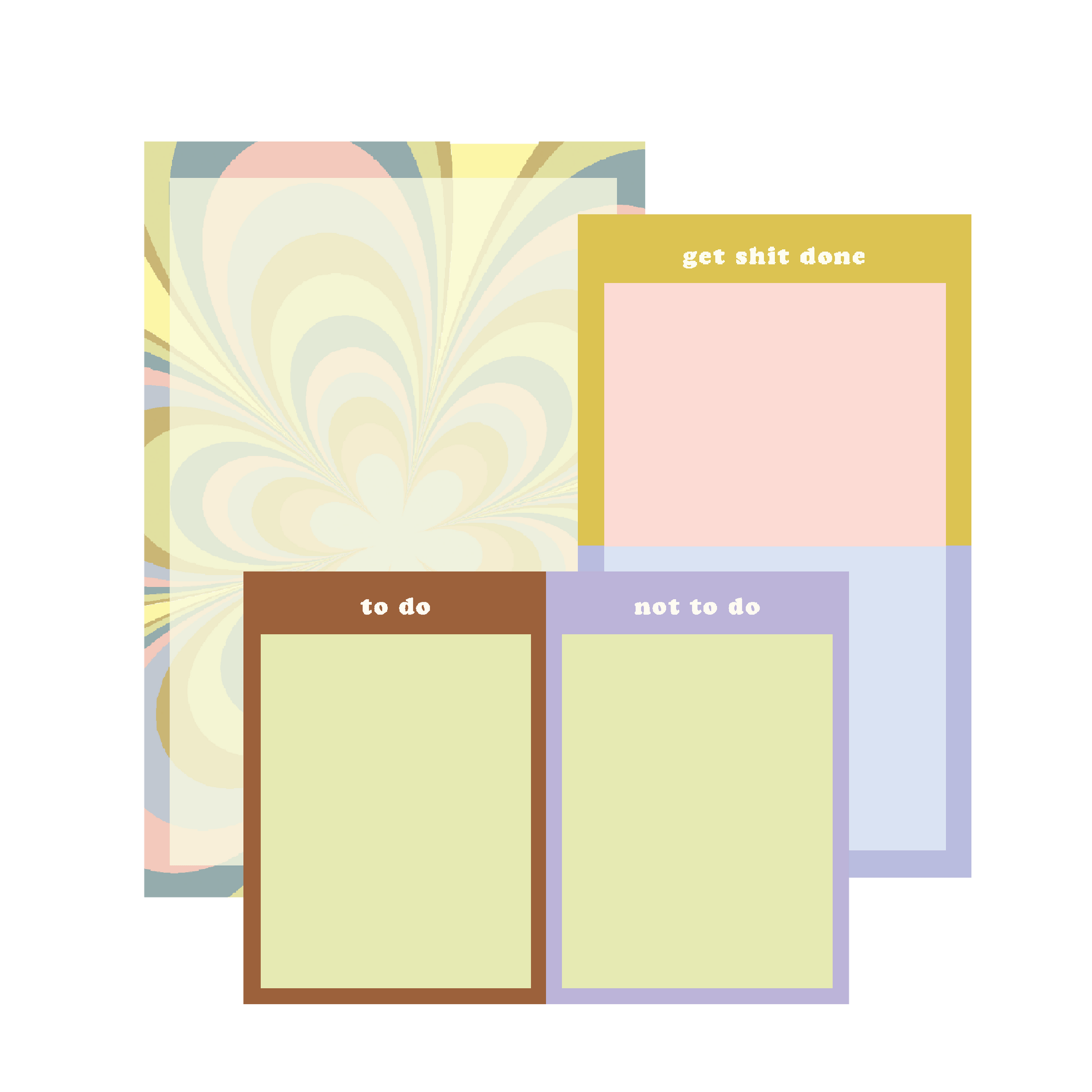 Notepad: Kaleidoscope Floral (6x9)