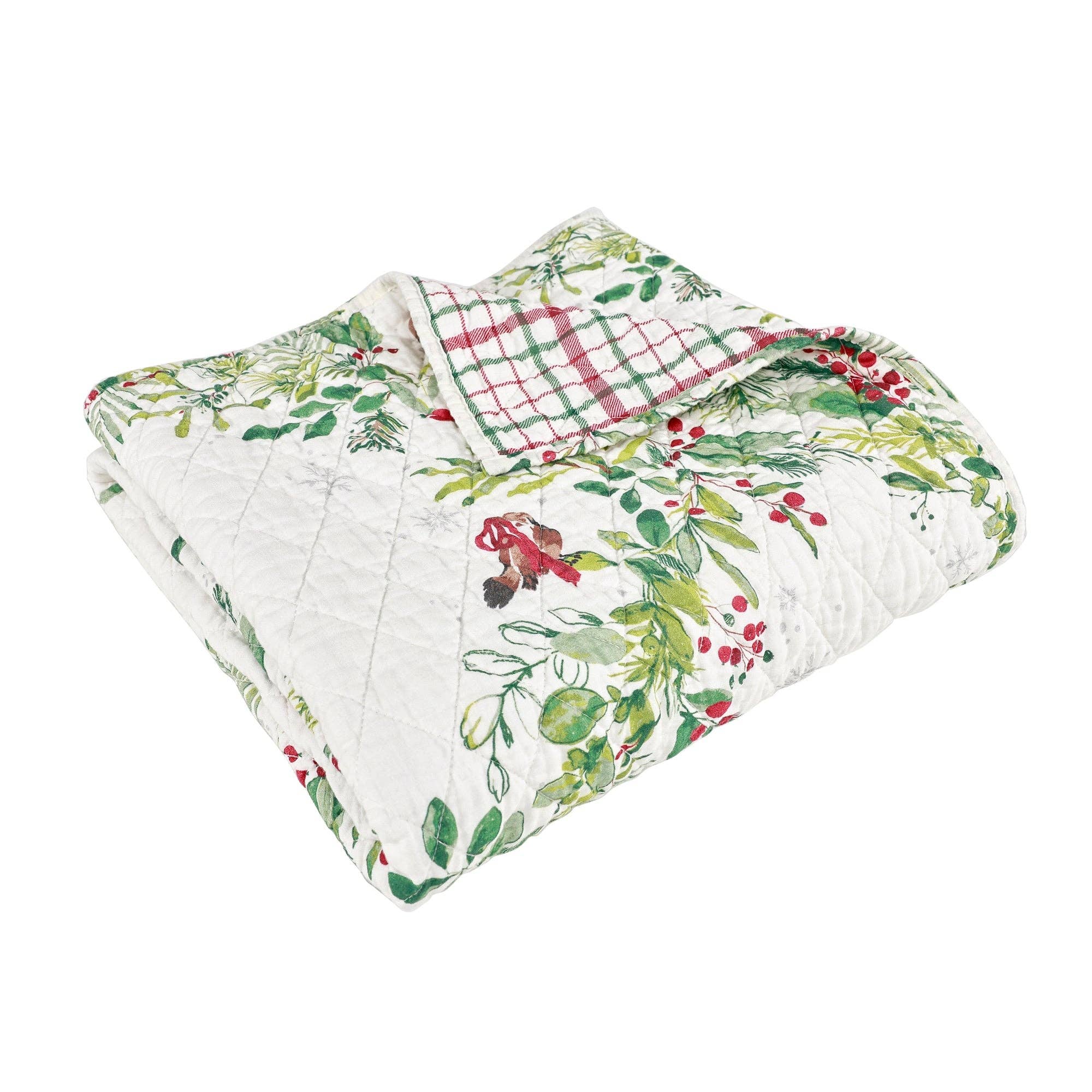 Holiday Throw: Tinsel Tidings Quilted