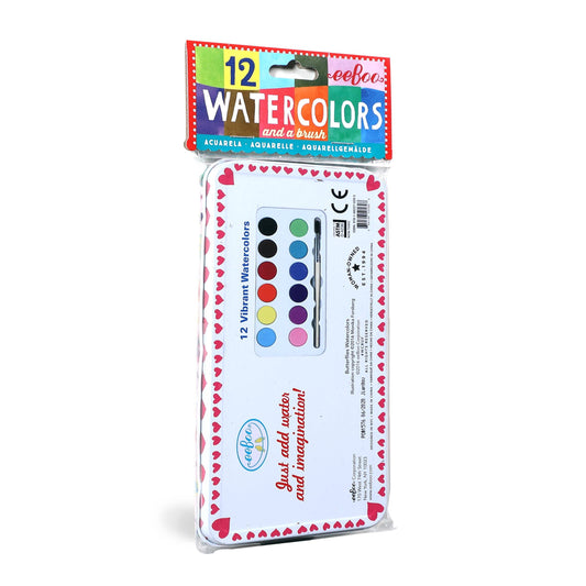 WATERCOLORS: Butterflies (Tin of 12)