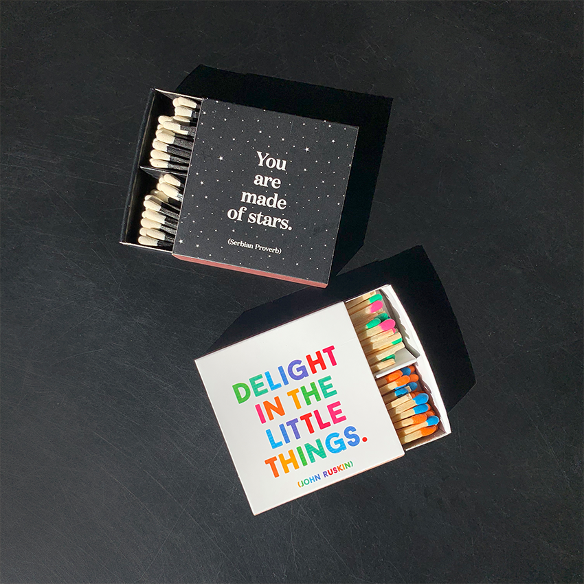 Matchbox: Delight Little Things (John Ruskin)