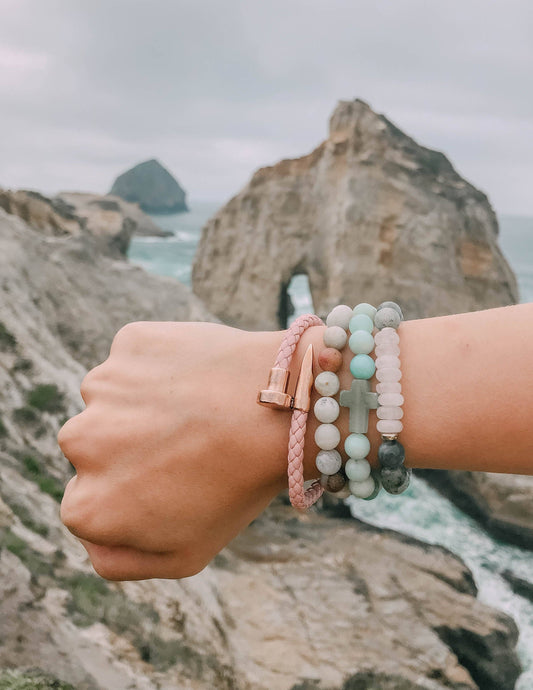 Bracelet: Amazonite Cross
