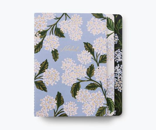 Notebooks: Hydrangea (Assorted Set of 3)