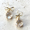 Load image into Gallery viewer, Earrings: Bow Ribbon Drop
