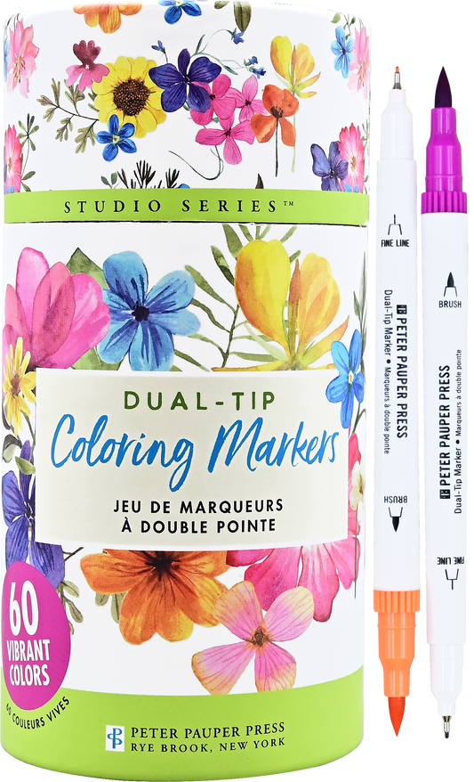 Markers: Studio Series Dual-Tip Coloring Markers (set of 60)