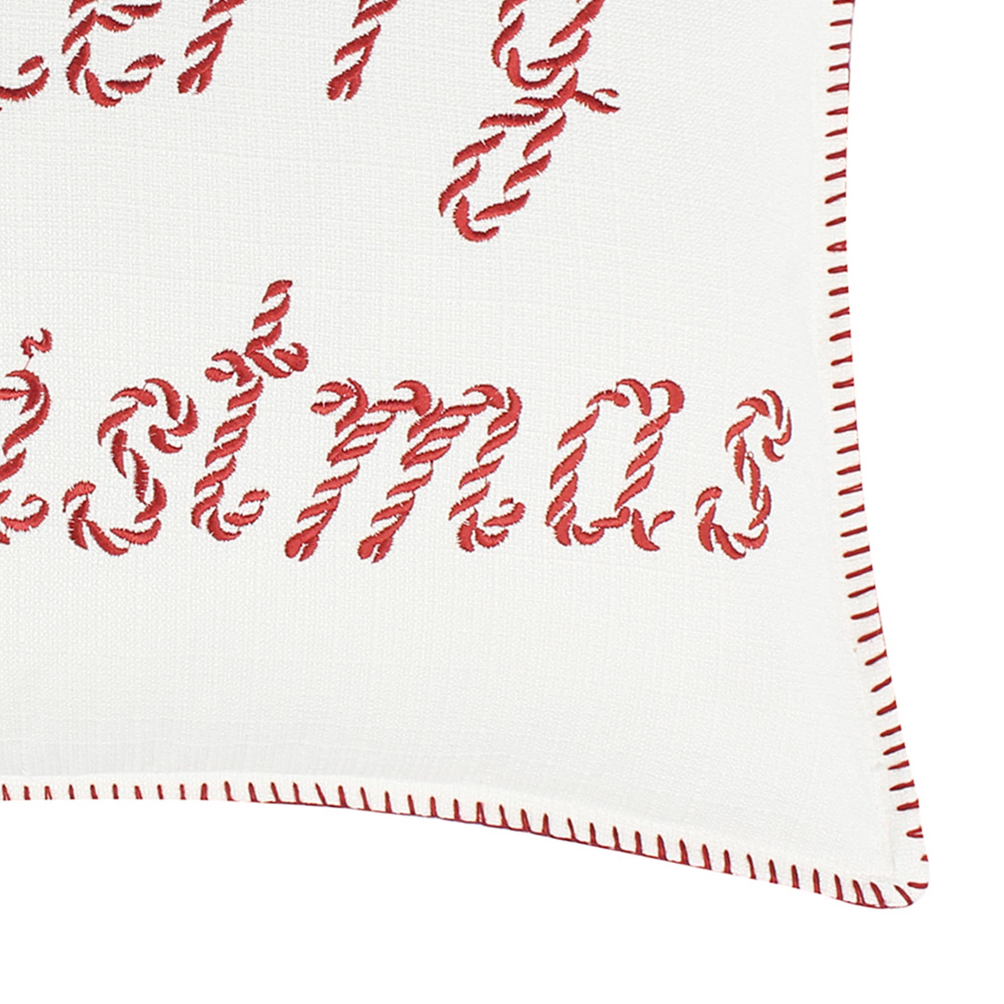 Pillow: Peppermint Plaid Merry Christmas Throw Pillow