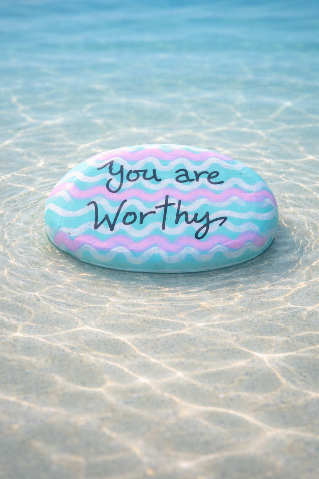 Scatter Kindness Rock: You Are Worthy!