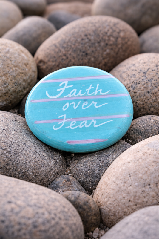 Scatter Kindness Rock: Faith Over Fear
