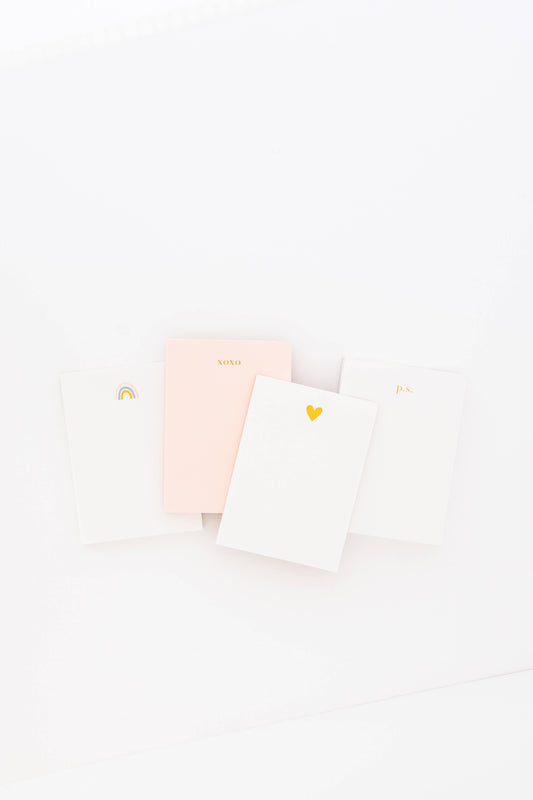 Notepad (Mini): Gold Heart