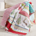 Load image into Gallery viewer, Holiday Throw: Merry & Bright Comet & Cupid Quilted
