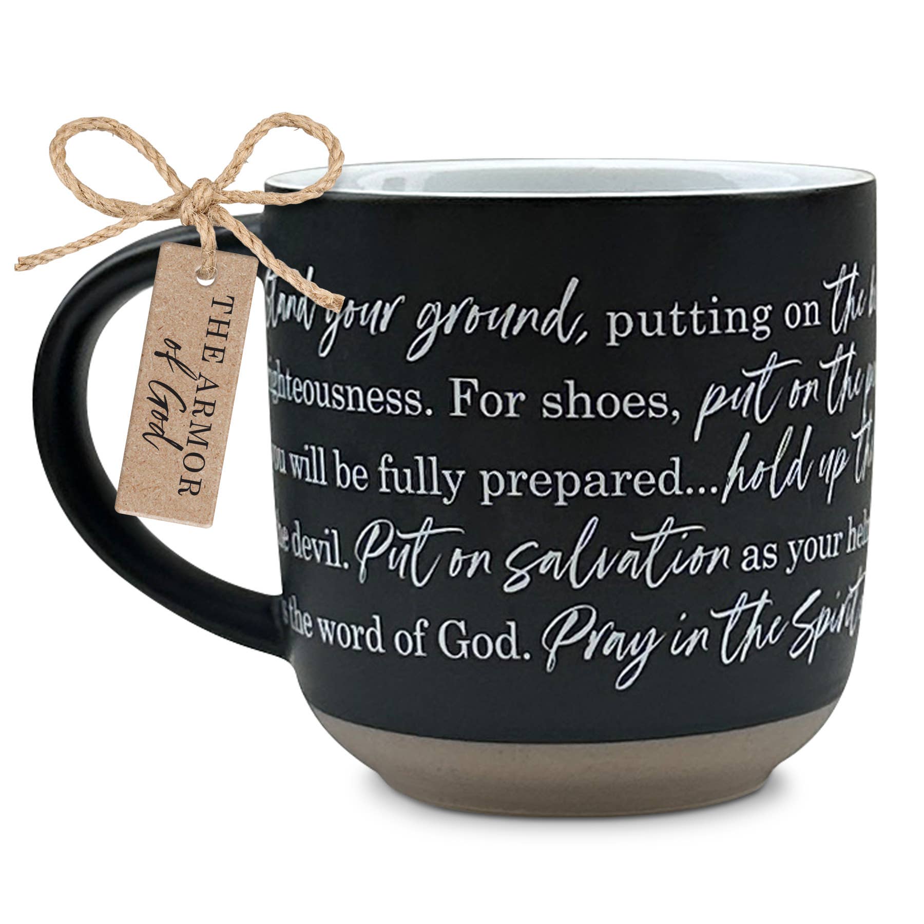 Mug: Armor Of God Eph. 6:14-18 (19 oz. Black)