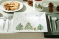 Load image into Gallery viewer, Christmas Pine Trees 10" Fine Porcelain Square Dinner Plate
