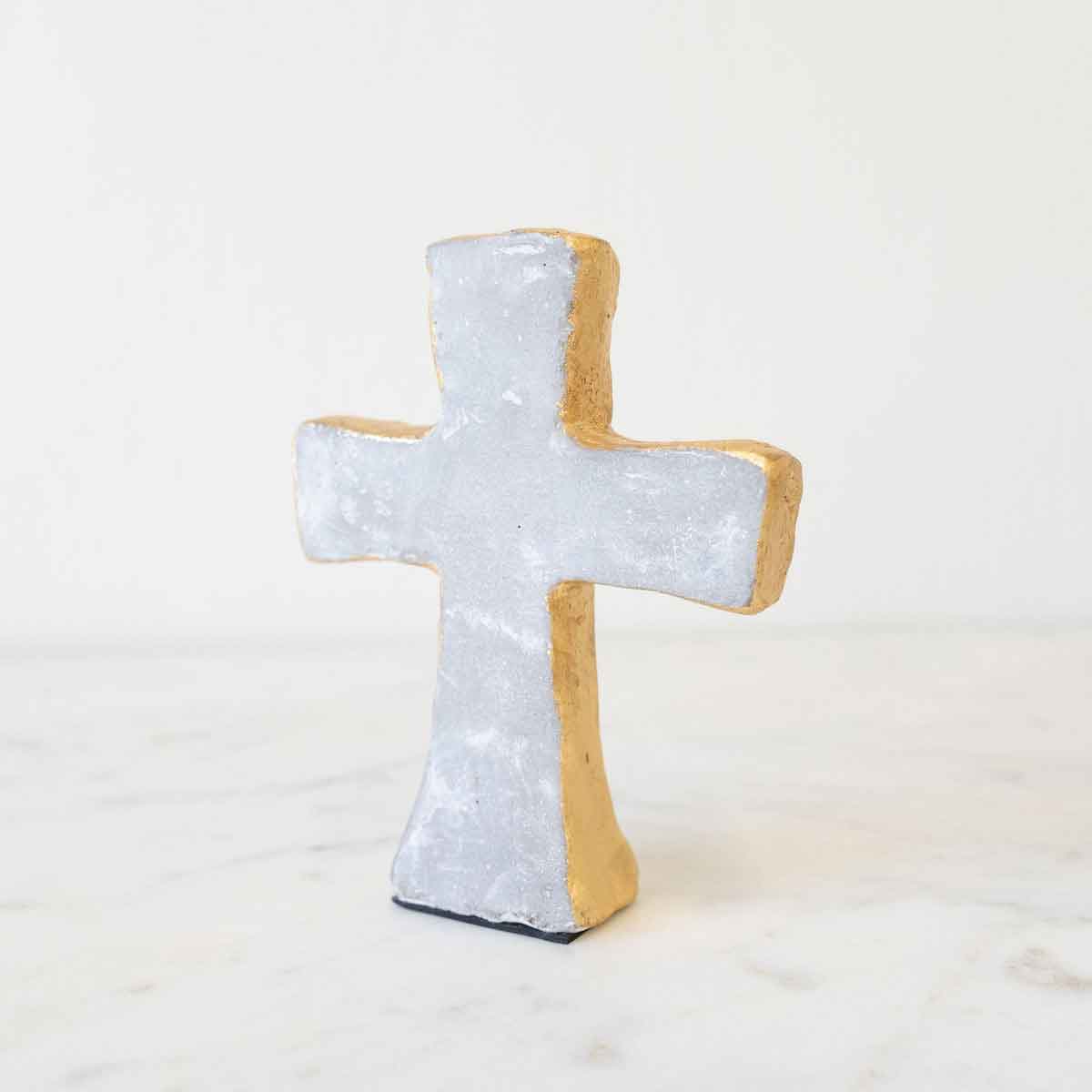 Cross: Jericho Stockholm Cross   Gray/Gold   5"