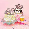 Load image into Gallery viewer, Cake Toppers - Num 0-9 - Colorful Confetti
