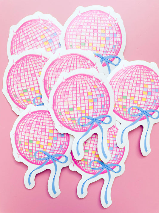 Sticker: Rainbow Disco Ball Sticker