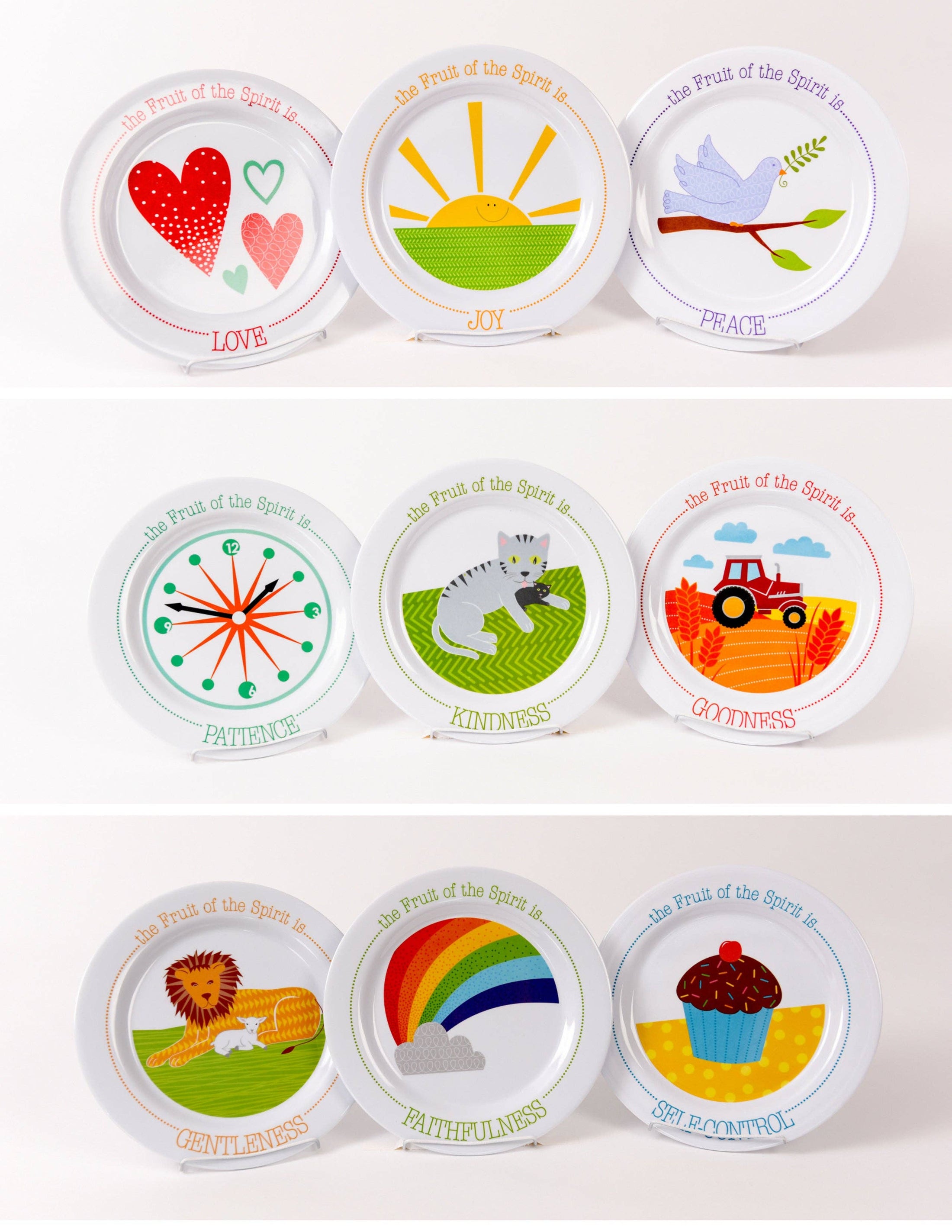 The Fruit Basket - Nine Fruit of the Spirit Plates