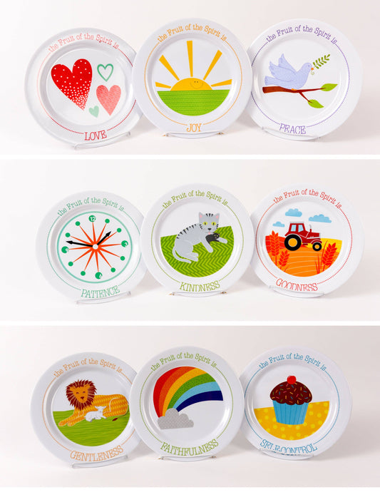 The Fruit Basket - Nine Fruit of the Spirit Plates