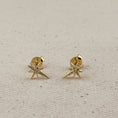 Load image into Gallery viewer, Earrings: 18k Gold Filled Starburst Studs
