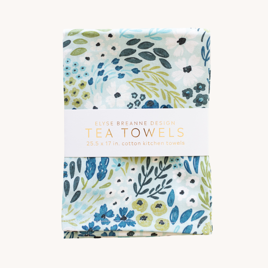 Waterfall Floral Tea Towels (Set of 2)