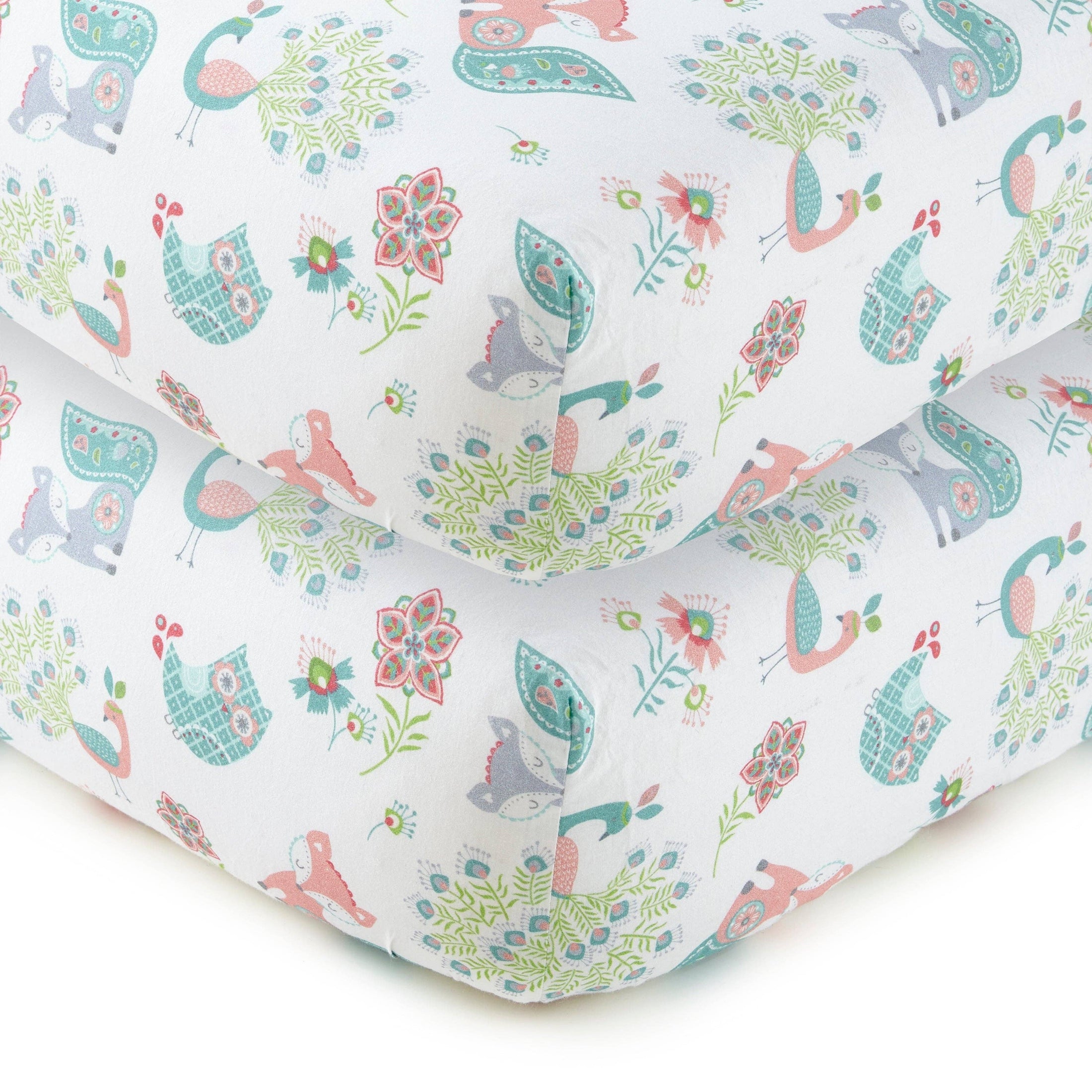 Nursery: Fiona Cotton Crib Fitted Sheet - set of 2