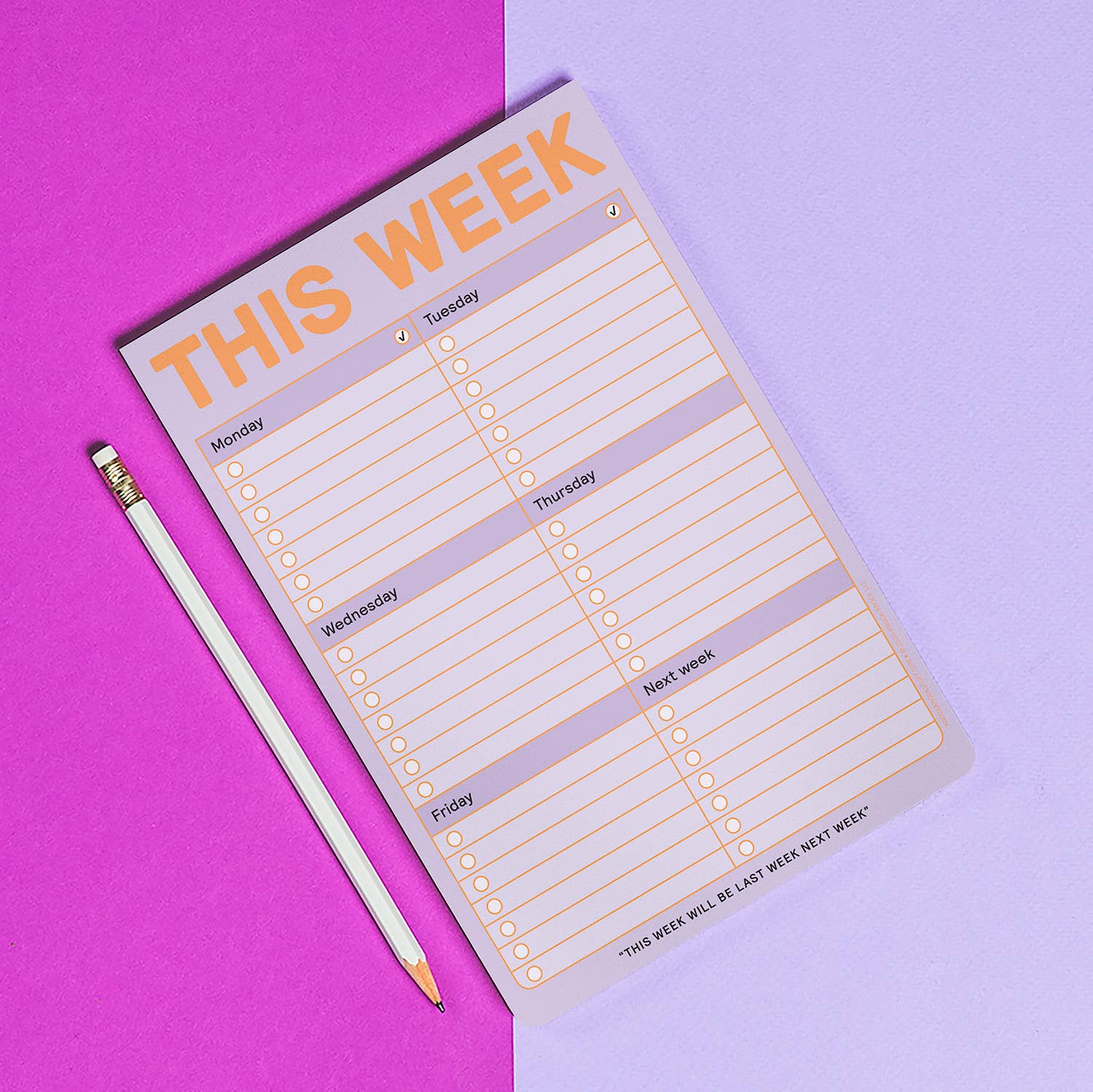Planner: This Week Notepad (Pastel Version)