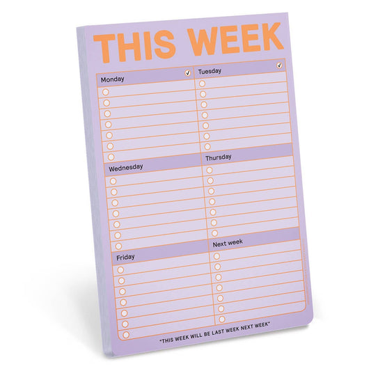 Planner: This Week Notepad (Pastel Version)