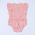 Load image into Gallery viewer, Baby Ruffle Romper (100% Muslin Cotton) Pink
