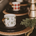 Load image into Gallery viewer, Mug: Holly Greenery Holiday
