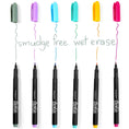 Load image into Gallery viewer, Markers - Smudge Free, Wet-Erase Pens - Pastel Colors
