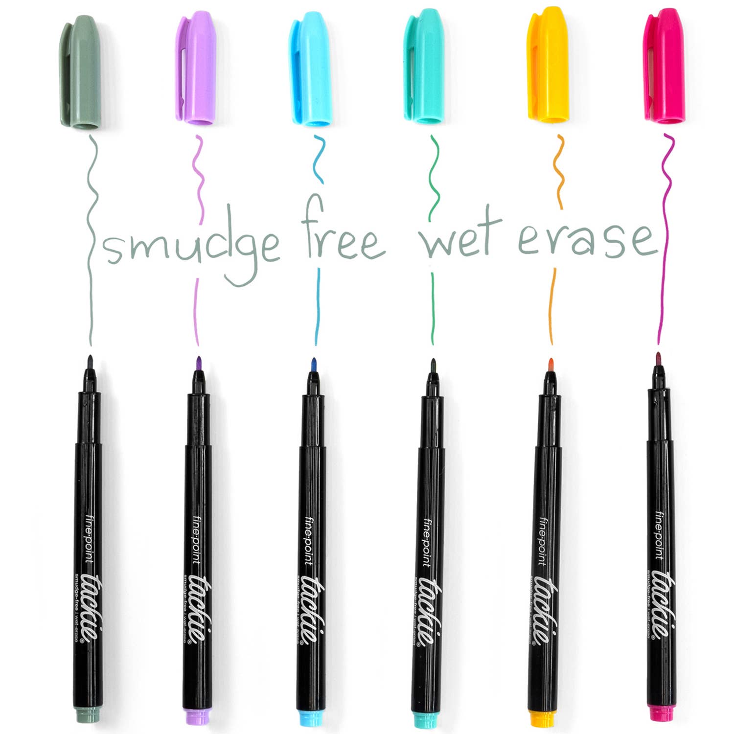 Markers - Smudge Free, Wet-Erase Pens - Pastel Colors
