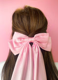 Load image into Gallery viewer, Bow: Silky Oversized Ribbon Hair Bow Barrette
